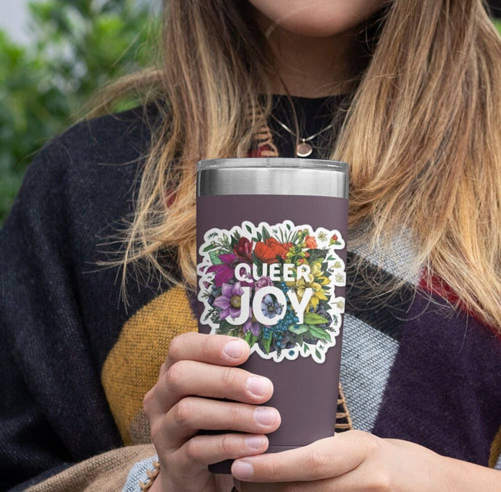 Queer Joy Bumper Sticker | Rainbow Pride | LGBTQ Gifts