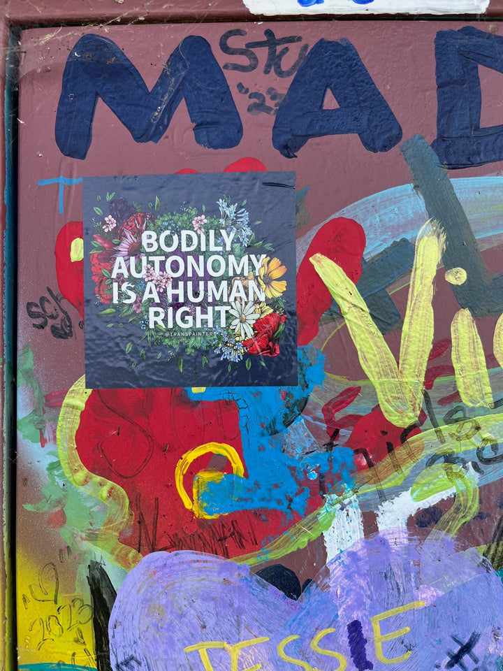 Bodily Autonomy is a Human Right Sticker | Feminist Stickers