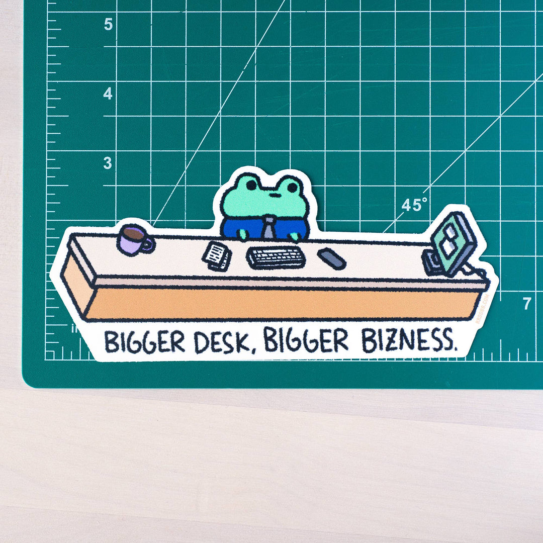 Bizness Frog Jumbo Vinyl Stick 6.5" wide