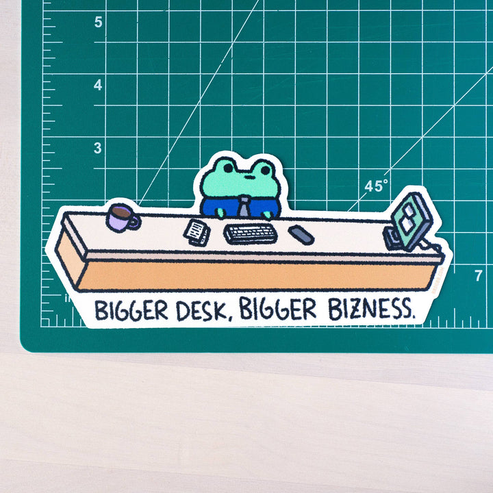 Bizness Frog Jumbo Vinyl Stick 6.5" wide