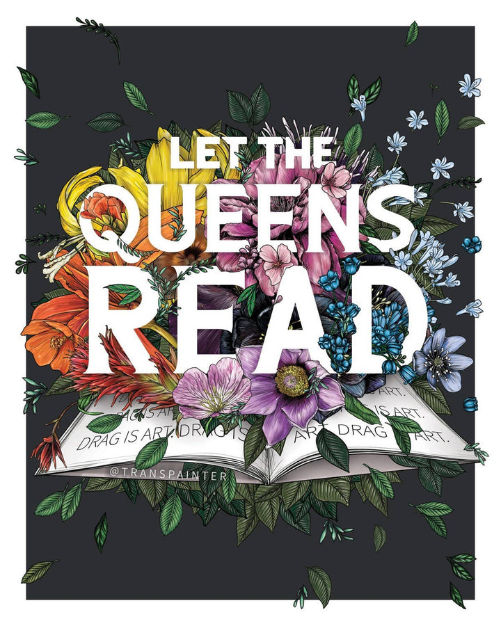 Let the Queens Read Decal | LGBTQ Drag Queen Sticker 