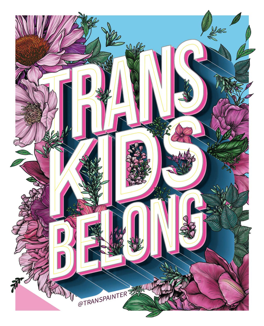 Trans Kids Belong Sticker | Trans Pride Sticker | LGBTQ