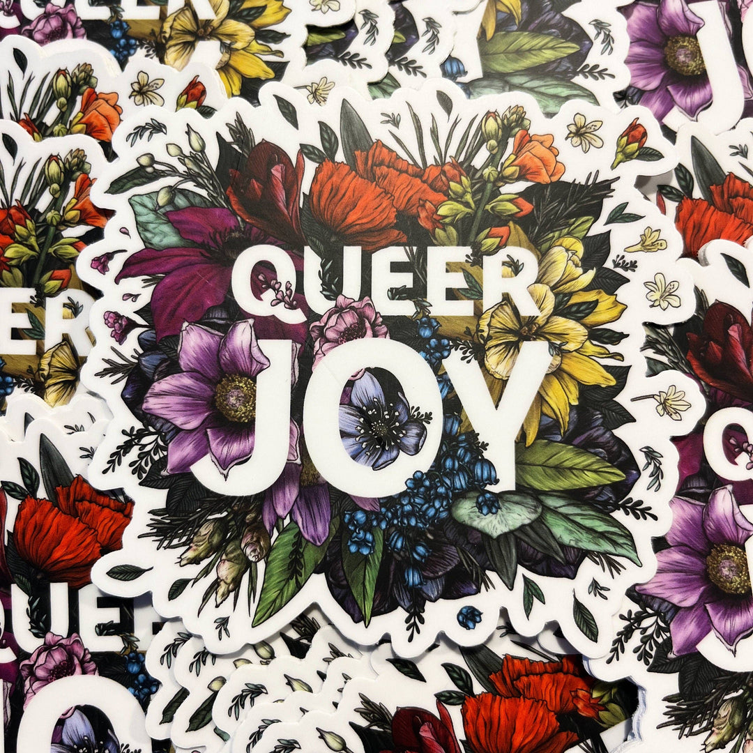 Queer Joy Bumper Sticker | Rainbow Pride | LGBTQ Gifts