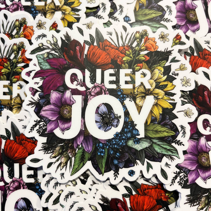 Queer Joy Bumper Sticker | Rainbow Pride | LGBTQ Gifts