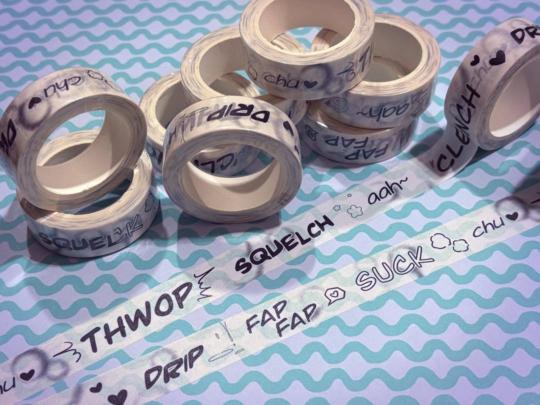 Boy's Love Yaoi/ Yaoi Manga Sound Effect Washi Tape