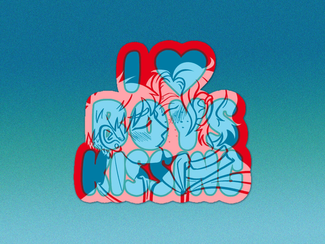 I Heart Boys Kissing / I Heart Girls Kissing Stickers