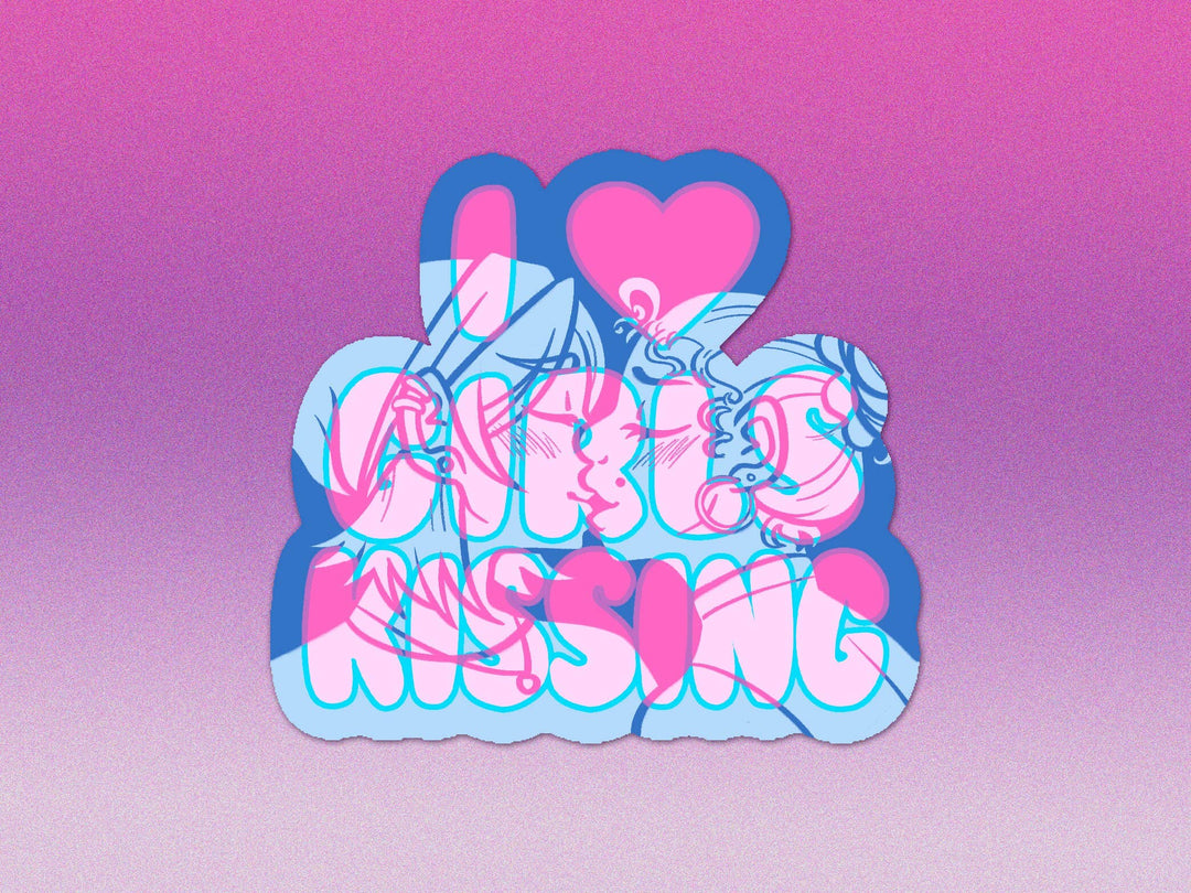 I Heart Boys Kissing / I Heart Girls Kissing Stickers