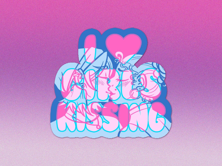 I Heart Boys Kissing / I Heart Girls Kissing Stickers