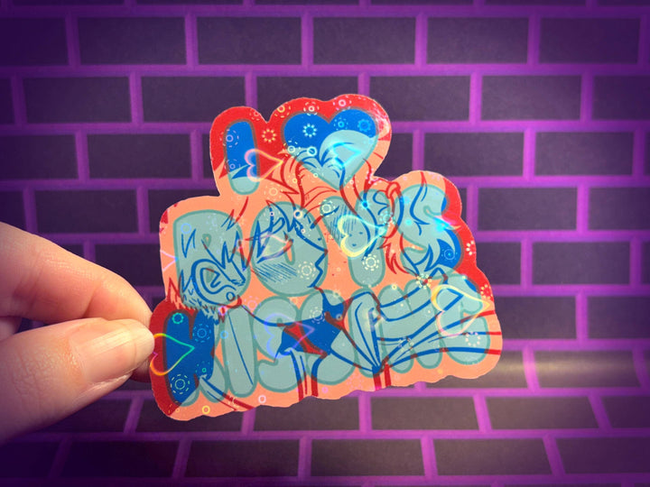 I Heart Boys Kissing / I Heart Girls Kissing Stickers