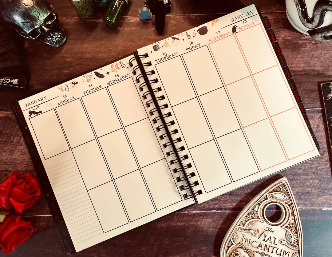 Waiting for the Night 2026 Weekly Planner