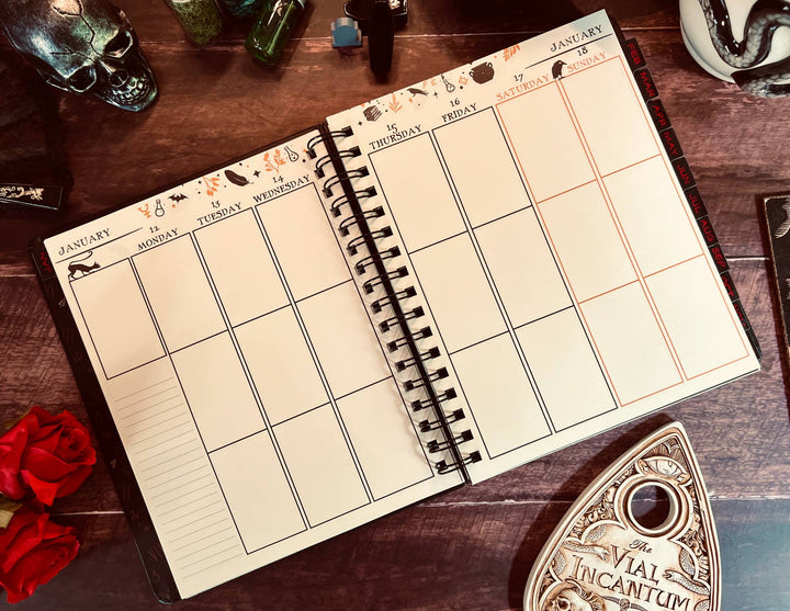 Waiting for the Night 2026 Weekly Planner