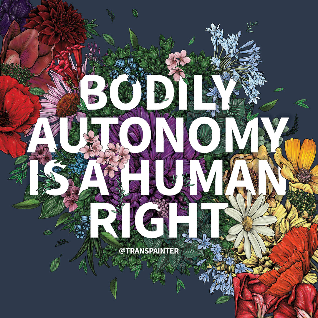 Bodily Autonomy is a Human Right Sticker | Feminist Stickers