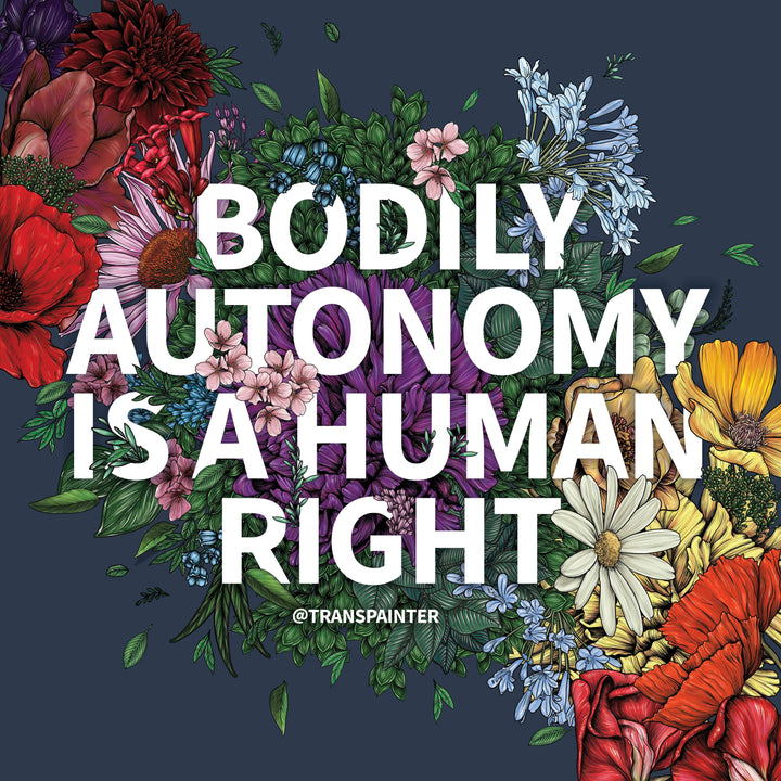 Bodily Autonomy is a Human Right Sticker | Feminist Stickers