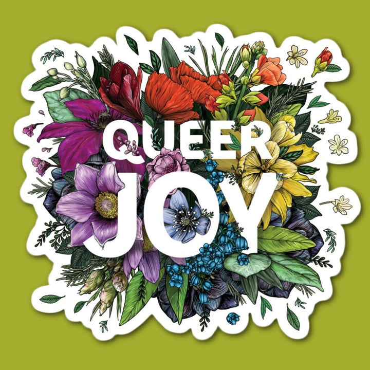Queer Joy Bumper Sticker | Rainbow Pride | LGBTQ Gifts