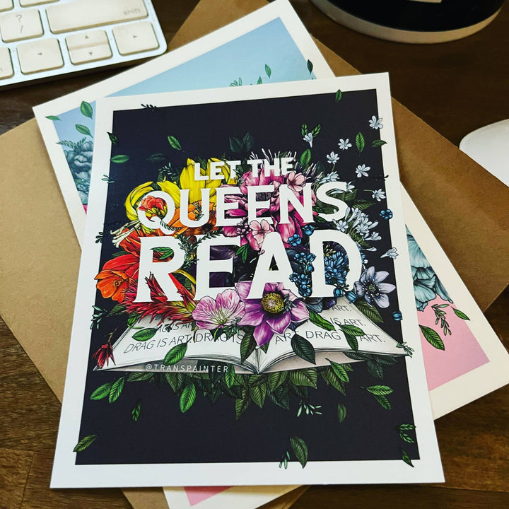 Let the Queens Read Decal | LGBTQ Drag Queen Sticker 