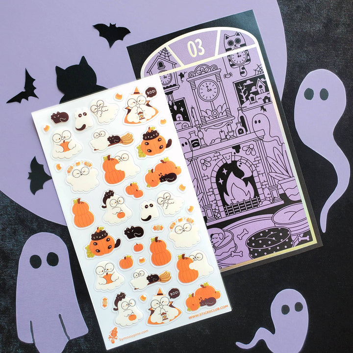 2025 Halloween Sticker Advent Calendar