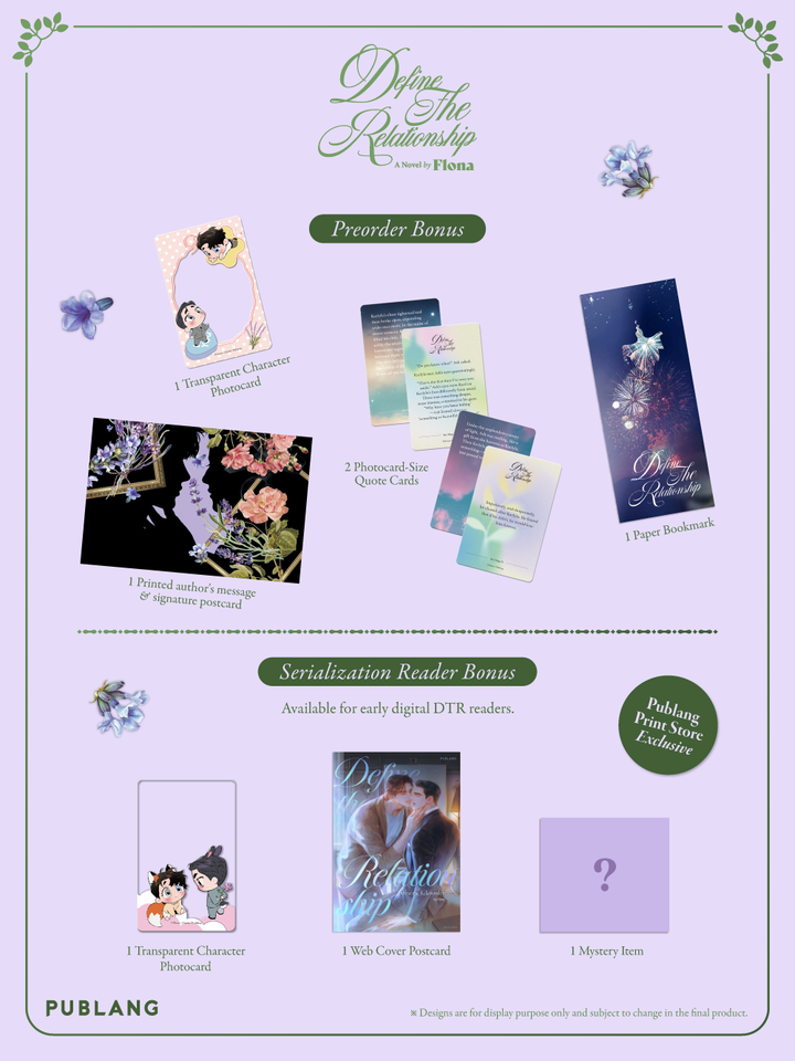 Define the Relationship Vol. 1 & 2 Novel Set (No Merch) ENGLISH
