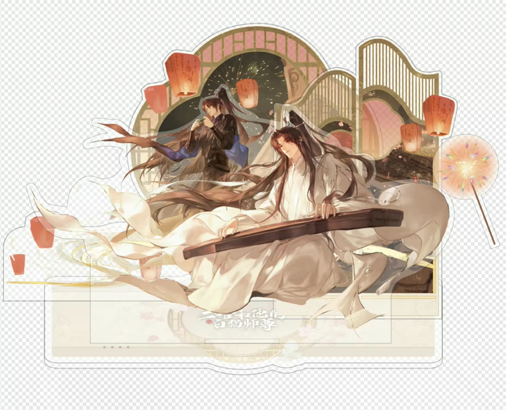 The Husky and His White Cat Shizun Glowing Lantern Acrylic Stand