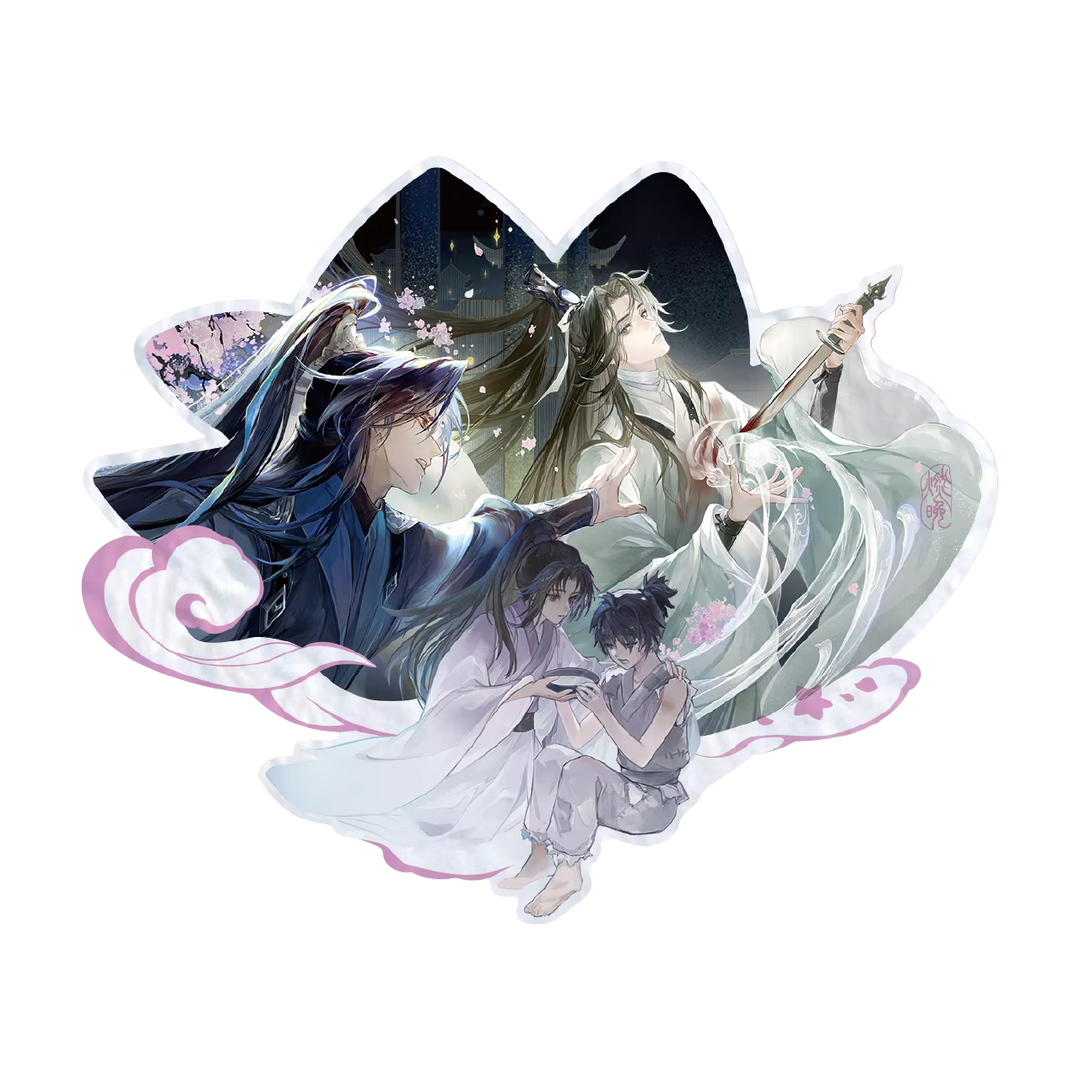 The Husky and His White Cat Shizun Past Memories Die Cut Acrylic Coaster