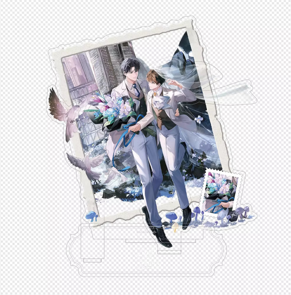 Little Mushroom Valentine's Series Love Reborn Acrylic Stand