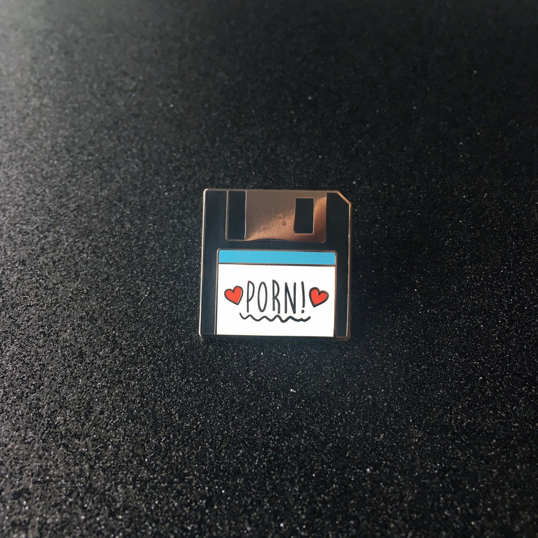 Porn Floppy Disk Enamel Pin