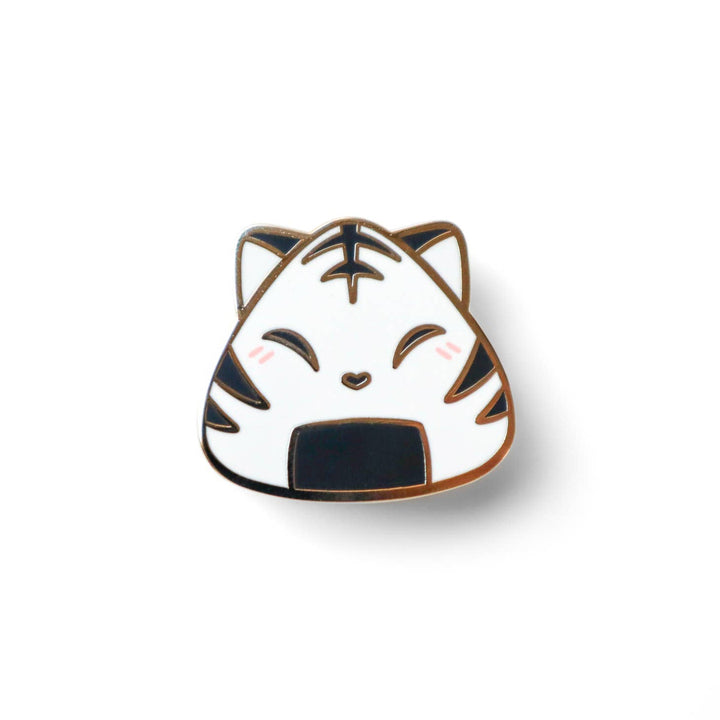 Onigiri Nekohan Enamel Pin