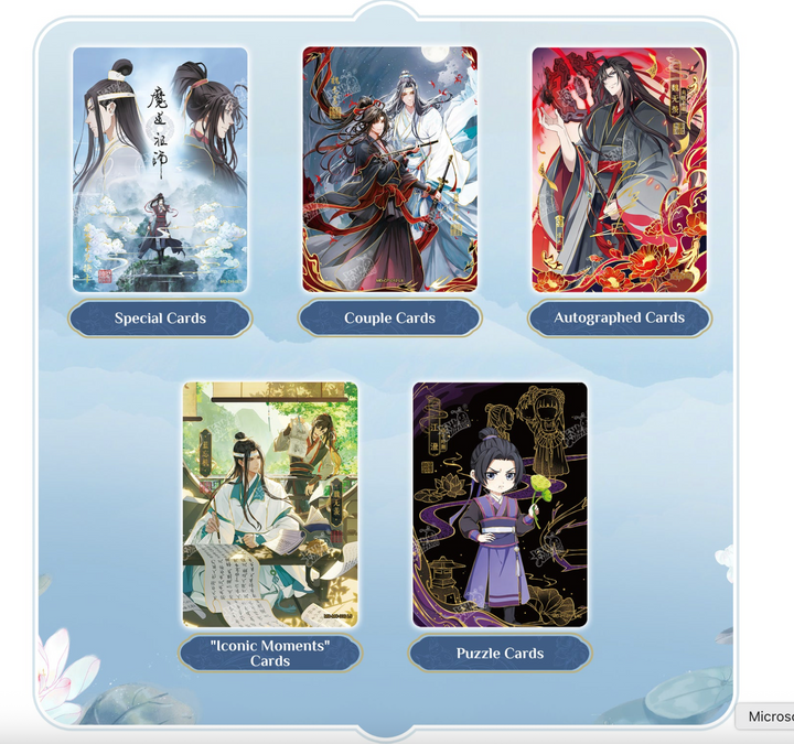 Grandmaster of Demonic Cultivation Authentic Collectible Card Pack