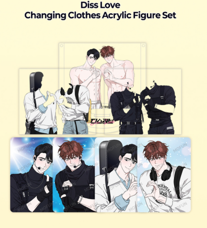 Diss Love Changing Clothes Acrylic Figure Set