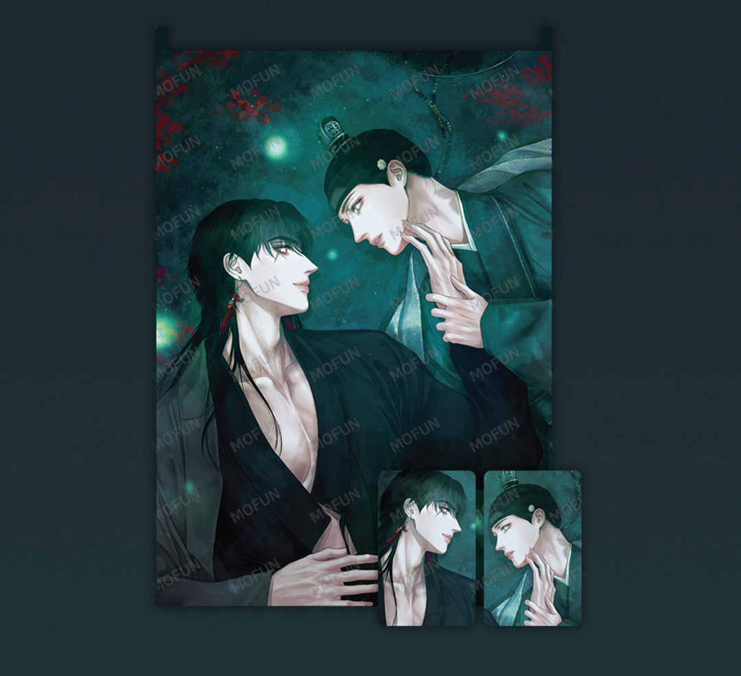 The Ghost's Nocturne Chiffon Fabric Poster Set
