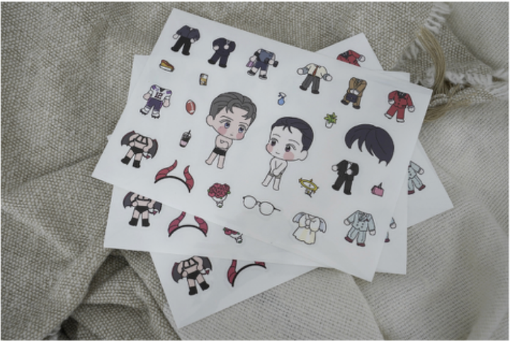 Punch Drunk Love SD Dress Up Sticker Set