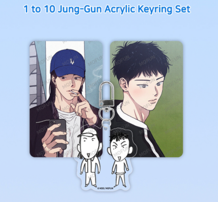 1 to 10 Jung-Gun Acrylic Keyring Set