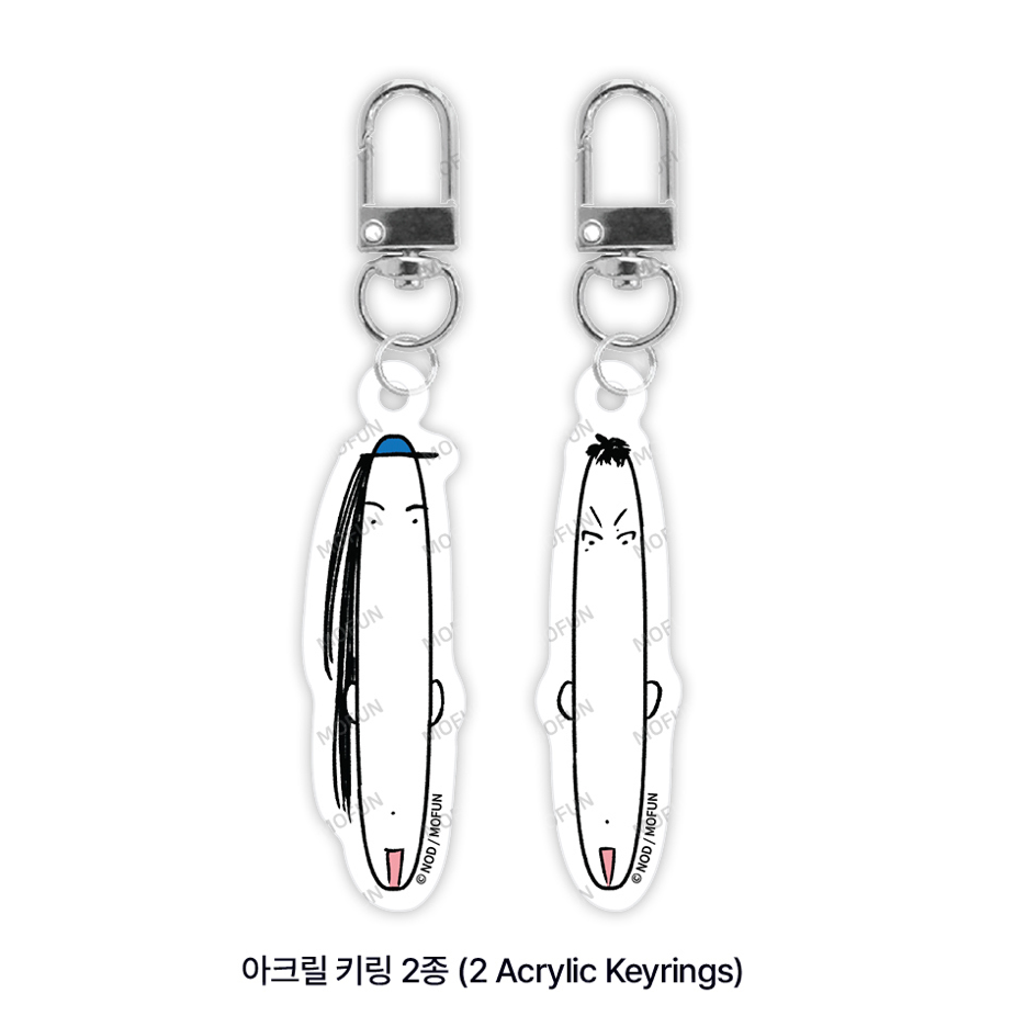 1 to 10 Long-long Jung-Gun Acrylic Keyring Set