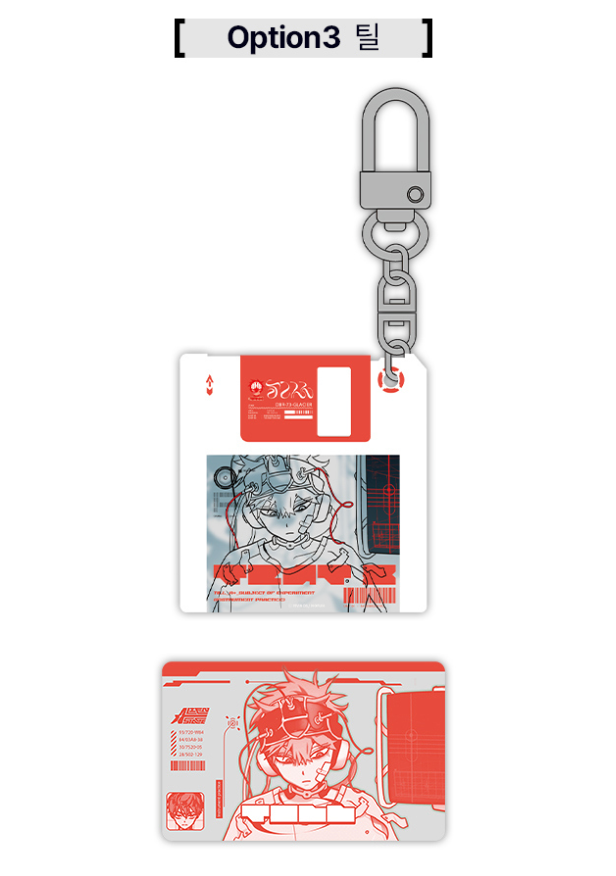 ALIEN STAGE Floppy Disk Acrylic Keyholder+Recognition Card Set
