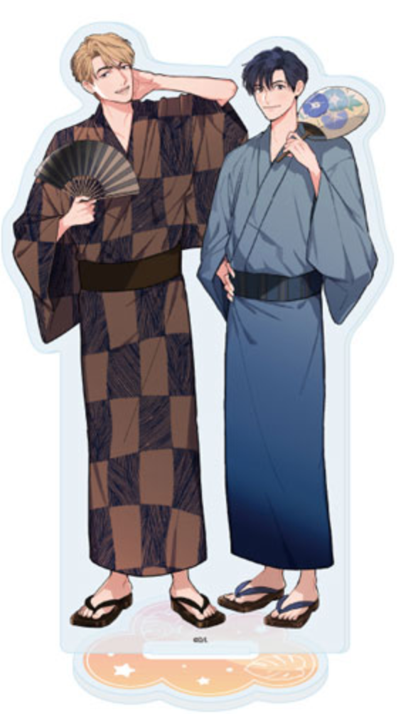 Office Worker Couple's Summer Vacation BL Fair Acrylic Stands