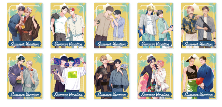 Office Worker Couple's Summer Vacation BL Fair Acrylic Card Blind Bag