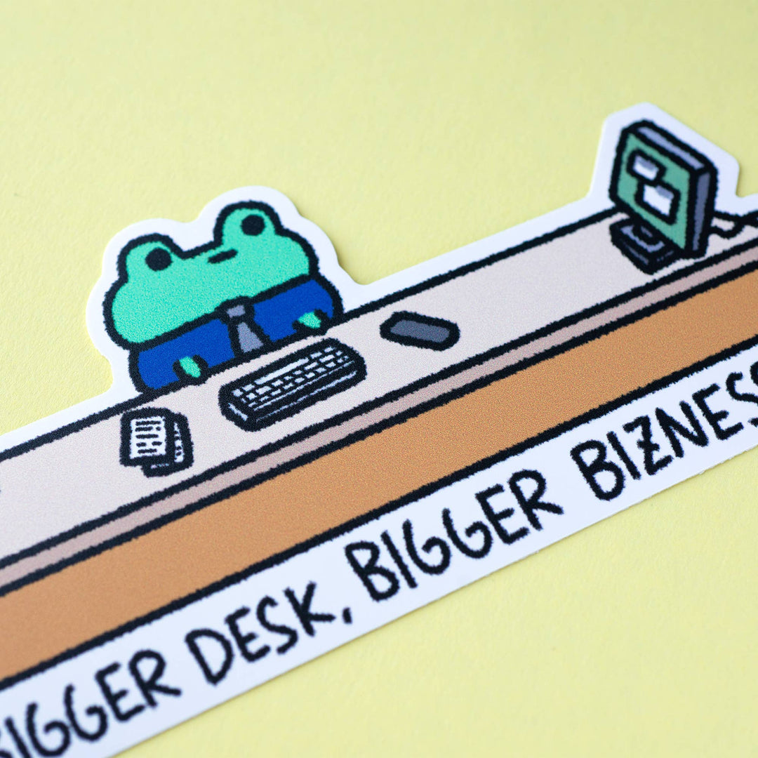 Bizness Frog Jumbo Vinyl Stick 6.5" wide