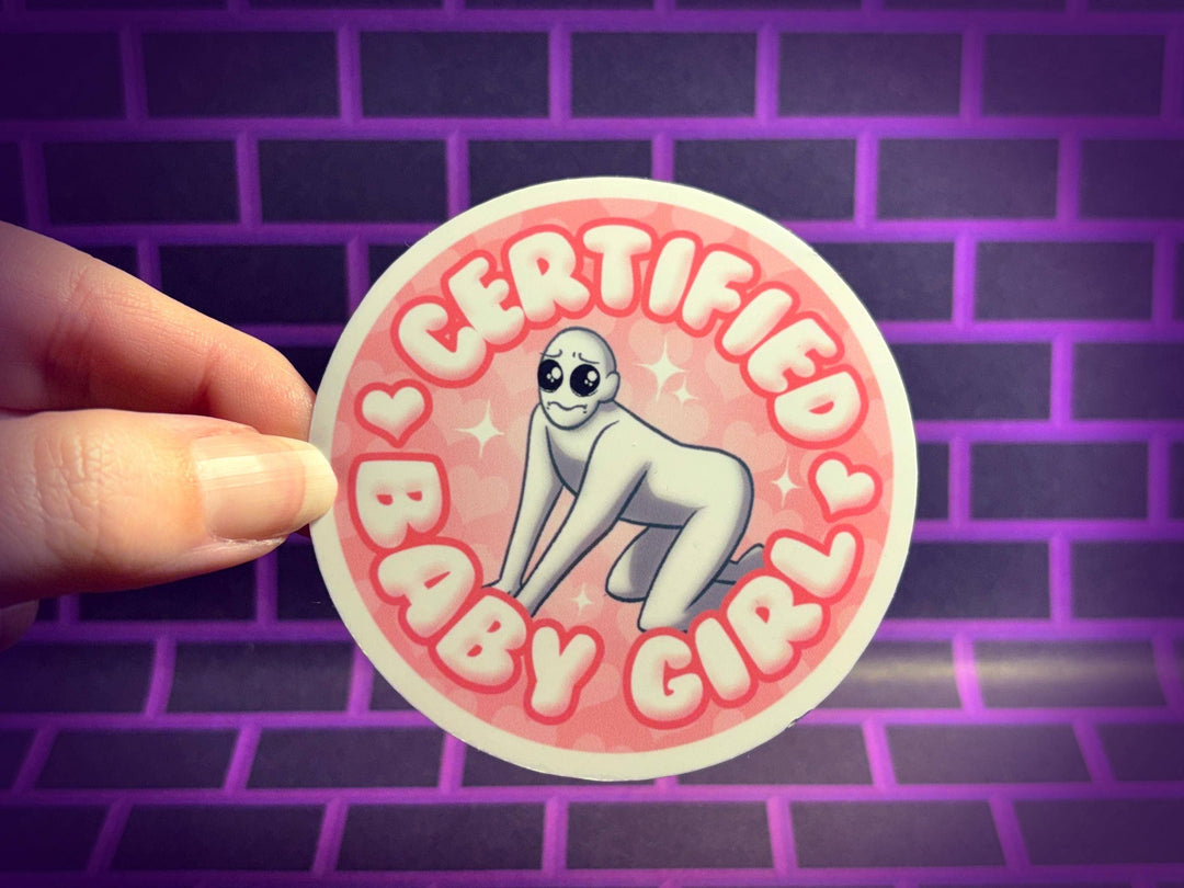 Certified Babygirl Meme Sticker