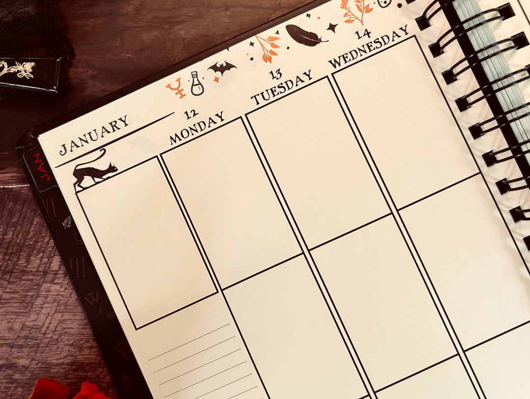 Waiting for the Night 2026 Weekly Planner