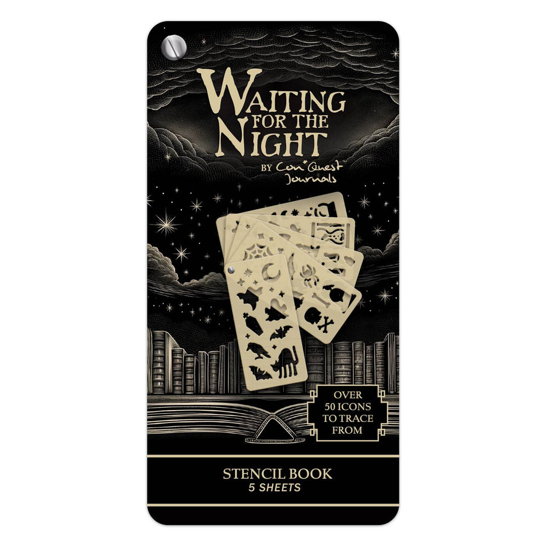 Waiting for the Night Stencil Book (5-Page)