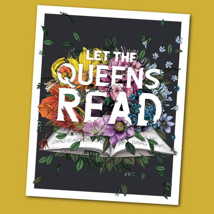 Let the Queens Read Decal | LGBTQ Drag Queen Sticker 