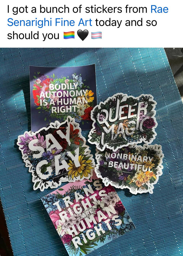 Nonbinary is Beautiful Bumper Sticker | Nonbinary LGBTQ Gift