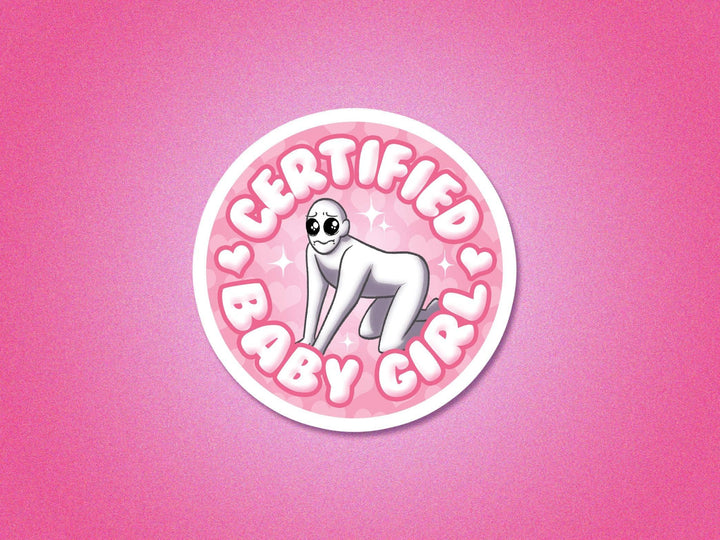 Certified Babygirl Meme Sticker