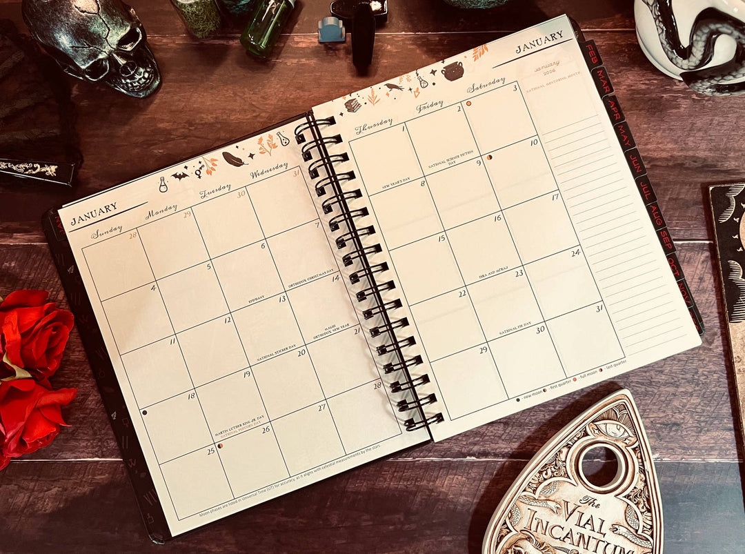 Waiting for the Night 2026 Weekly Planner