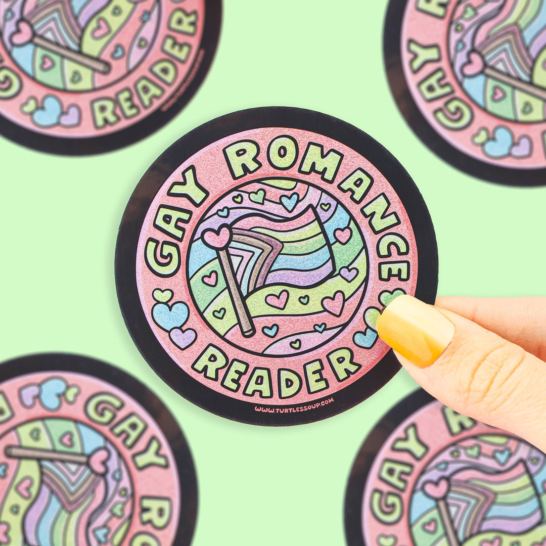 Gay Romance Reader | Bookish | Holo | Vinyl Sticker