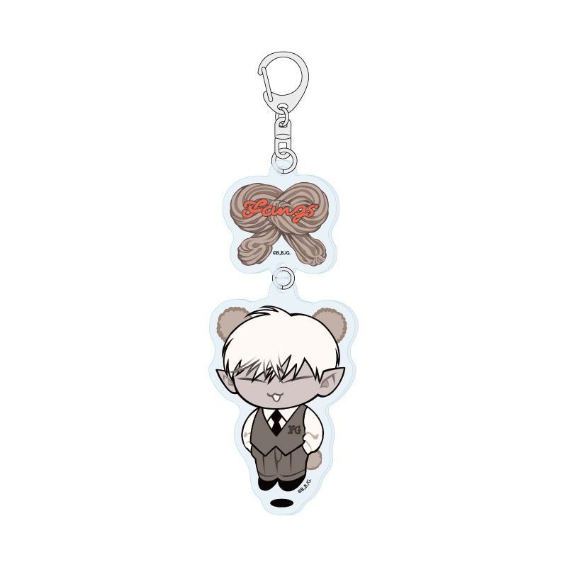 Fangs Bear Cafe Keychain
