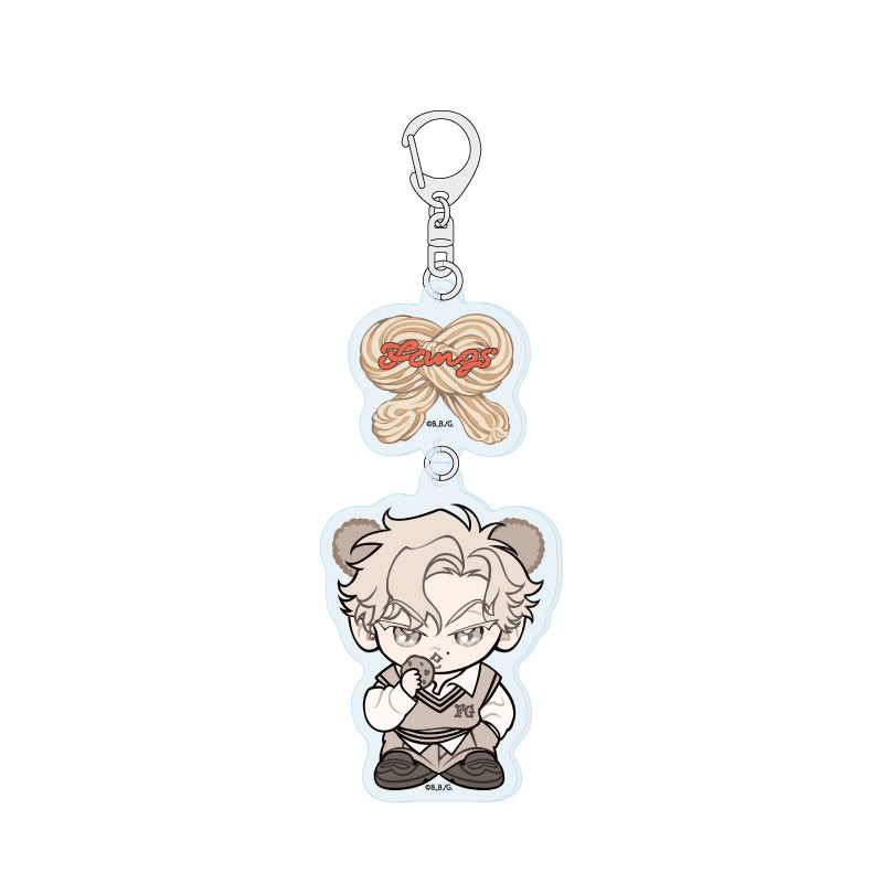 Fangs Bear Cafe Keychain