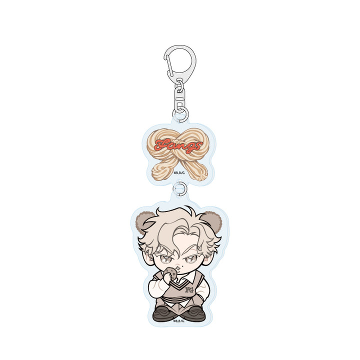 Fangs Bear Cafe Keychain